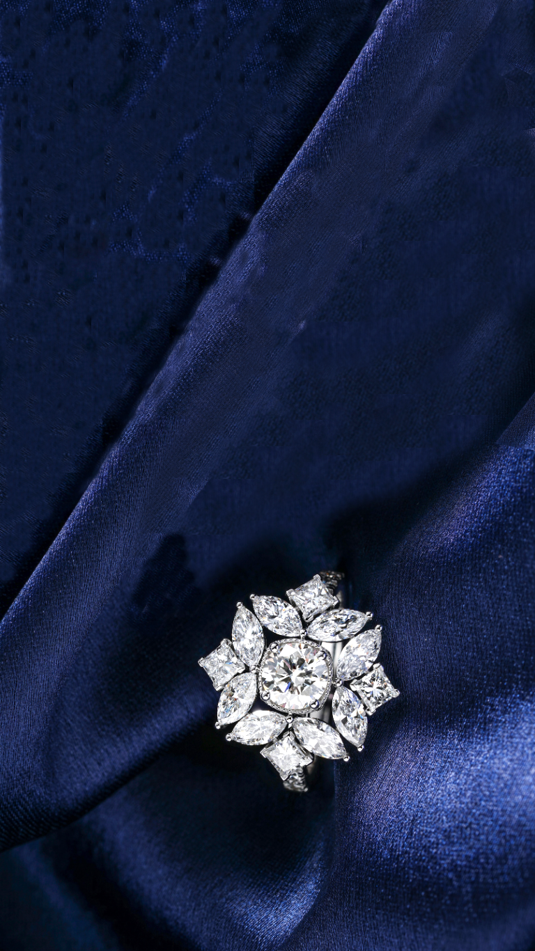 Diamond craftsmanship hero background